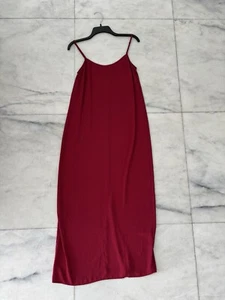 J. Crew Slip Dress Maxi Chiffon Red Sleeveless Womens XS Romantic - Picture 1 of 8