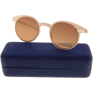 Gafas de sol Mykita MARLENE NO.1 Safrane/Marrón 139 Melocotón Hechas a mano en Alemania - Imagen 1 de 8