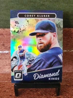 2017 Donruss Optic Prizm Diamond Kings Corey Kluber #8 Cleveland Indians 🔥  - Image 1 of 2
