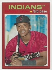 2020 TOPPS HERITAGE MINOR RED BORDER #118 Ke'BRYAN HAYES 1/1 (NM-MT TO MINT)