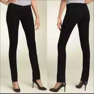 J BRAND Pencil Leg Jeans Womens 28 Jet Black Stretch NEW - Picture 1 of 9