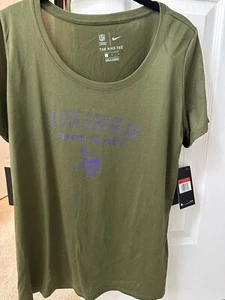 Minnesota Vikings women’s T-shirt, Limited edition By Nike, Military Sz XL - Picture 1 of 5