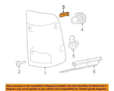 CHRYSLER OEM Lámparas traseras-Lámparas traseras-Clip de lámpara trasera 68061648AA Foto 1 de 2