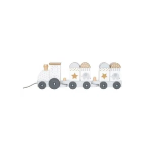 JABADABADO W7168 Zug mit Bausteinen Holz Silver Line - Bild 1 von 1