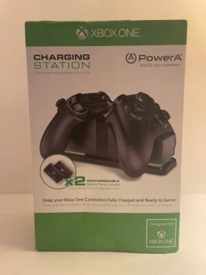 Nueva estación de carga doble Microsoft Xbox One negra (PowerA) Foto 1 de 4