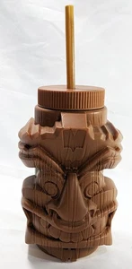 Universal Studios Volcano Bay Krakatau Tiki Souvenir Sipper Cup W/ Straw 8" tall - Picture 1 of 4