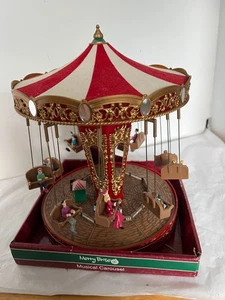 Merry Brite Mr Christmas Rare Vintage Swing Music Carousel Music New see Video - Picture 1 of 1