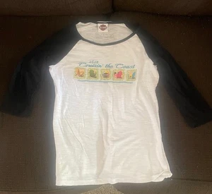 Harley Davidson 2014 Cruisin the Coast Myrtle Beach SC Womens T-Shirt Size L - Picture 1 of 4