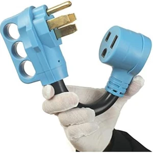 Adaptador de corriente enchufe RV de 50 amperios a soldador NEMA 14-50P a 6-50R enchufe de 4 clavijas a 3 Pr - Imagen 1 de 5