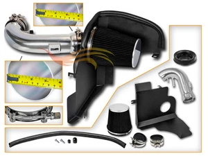 Admisión de aire protector térmico frío + filtro NEGRO para 11-14 Mustang GT 5,0 L V8 - Imagen 1 de 5
