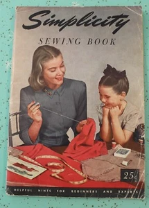 SIMPLICITY 1949 Sewing Book, Vintage 1940s, Instructions, Fashion & Color Charts - Picture 1 of 8