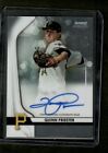 Quinn Priester 2020 Bowman Sterling ON-CARD AUTO Pirates Rookie RC