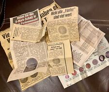Alte orig. Zeitungsausschnitte d. 1960er-1990er J. über Münzwerte Münzen Reklame