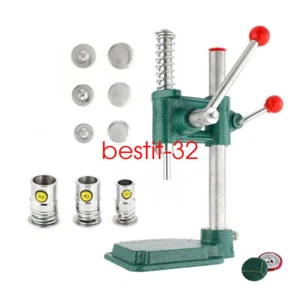 Button Maker Handmade Fabric Covered Buckle Machine DIY Tool 3 Mold 30pcs Button - Picture 1 of 13