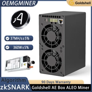 New GoldShell Miner AE-BOX 37Mh / s 360W ALEO Miner Asic miner with psu in stock - Picture 1 of 6