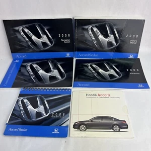 2008 Honda Accord Sedan Owner's Manual Navigation System Quick Start Book Set - Picture 1 of 10