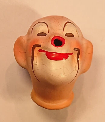 Clownskopf Clown Coquin Cirque Carton Dimensions Marionette Théâtre de Poupées - Photo 1/4