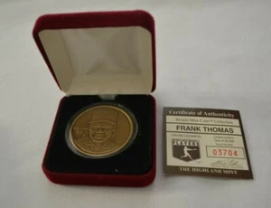 THE HIGHLAND MINT BRONZE MINT COIN FRANK THOMAS 03704 - Picture 1 of 2