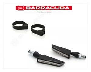 Attacchi per Forcelle Anteriori Moto Ø38>43 + Frecce SQ-LED Sequenziali NERE - Bild 1 von 4