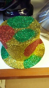 Mini Glitter Top Hat Clown Christmas Showgirl Burlesque - Picture 1 of 1