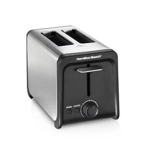 2 Slice Toaster with Wide Slot Stainless Steel New  - Picture 1 of 11