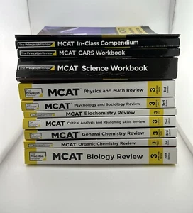 Princeton Review MCAT Subject Review Set (2nd & 3rd Edition) + Workbooks - Picture 1 of 13