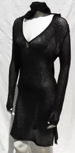 Tommy Bahama US Damen M Strick Kapuze Schwimmen Cover Up Pullover Kleid Strand Resort - Bild 1 von 6