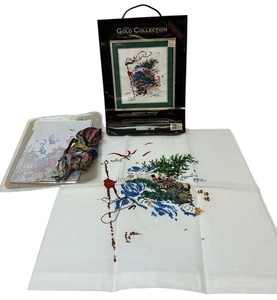 Dimensions Gold Cross Stitch Kit Windswept Traveler Santa #8477 *95% komplett* - Bild 1 von 8