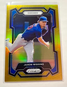 Cubs Jaxon Wiggins Mint 2024 Panini Prizm Gold Prizm Parallel RC #06/10 - Picture 1 of 2