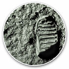 2 x Vinyl Stickers 25cm - First Man Moon Surface Footprint  Cool Gift #14347