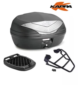 KAPPA Set Bauletto Negro 46LT K466NT + Placa Honda CB 500F 2013 2014 2015 - Imagen 1 de 4