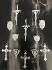 Job Lot  Crucifix Charms  And Rosary Connectors  Jewellery Making  Crafts Rosary