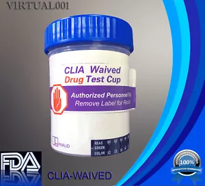 25 Cups 5 Panel Drug Test Cups CLIA WAIVED - Test for 5 Drugs - Free Shipping! - Picture 1 of 1