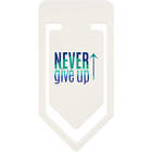 'Never Give Up' Plastic Paper Clips (CC040741)