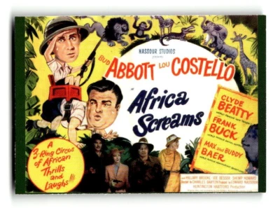1996 Abbott & Costello Collectible Trading Card #52 Africa Screams - Image 1 of 4