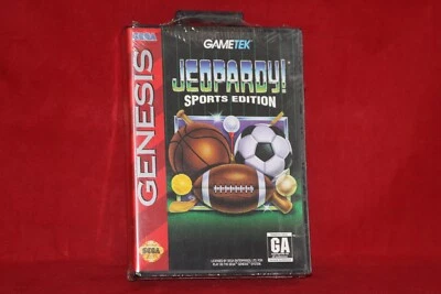 Jeopardy! Sports Edition (Sega Genesis) Authentic Game Cartridge, Factory Sealed - Image 1 of 4