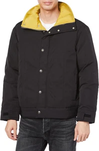 Levi's Webster Western Down Puffer Jacket Coat Warm Black $198 NEW sz L - Picture 1 of 8