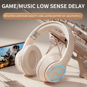 Bluetooth Wireless On-Ear Headphones Earphone Over-Ear Rauschunterdrückung DE - Bild 1 von 17
