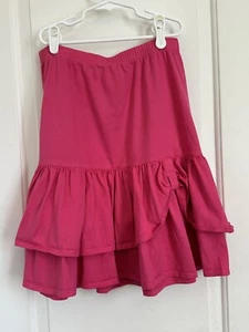 Hanna Andersson girls 160 14 pink tiered skirt EUC - Picture 1 of 4