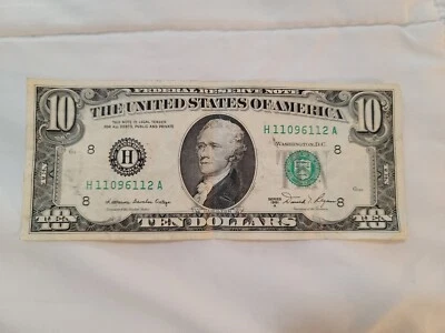 1981 Original Ten Dollar Bill - Image 1 of 4