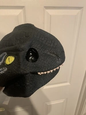 NUEVO CON ETIQUETAS Rubíes Jurassic World Velociraptor "Azul" Máscara de Vinilo Película Unisex Niño OSFM Foto 1 de 4