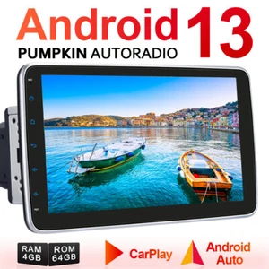 Pumpkin 10.1" Android 13 Autoradio 2 DIN GPS Navi Carplay DAB Bluetooth 4GB 64GB - Bild 1 von 23