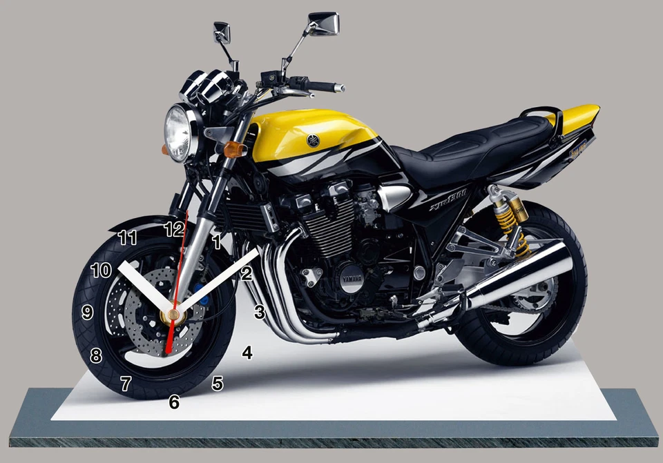 AUTO-HORLOGE MOTO, YAMAHA 1300 XJR, EN HORLOGE MINIATURE-06