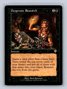 Magic the Gathering - MTG - INV - Desperate Research - Rare - Picture 1 of 2
