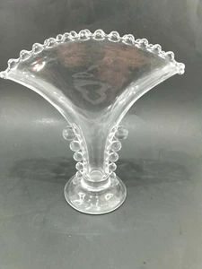 Imperial Glass Candlewick Fan Vase - Picture 1 of 9
