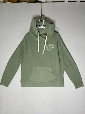 Sudadera con capucha de forro polar verde claro Gap San Francisco con bolsillo delantero para mujer talla L Foto 1 de 4