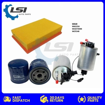Wesfil Air Oil Fuel Filter Kit WK40 for Nissan Navara D40 3.0L V6 TD V9X 10/10- - image 1 of 4