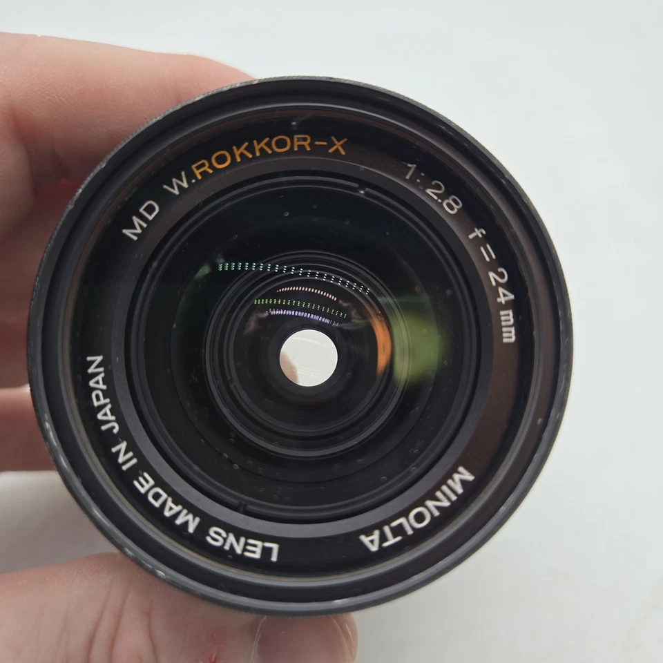 Objetivo Minolta 24 mm naranja MD W.ROKKOR-X f2.8 Foto 1 de 4