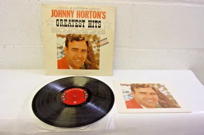 Johnny Horton LP record "Greatest Hits" Columbia CL 1596 1961 2-Eye - Image 1 of 4