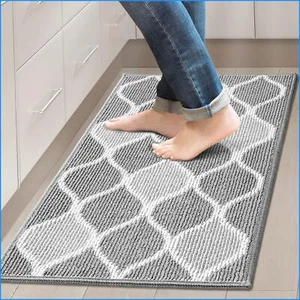 Kitchen Rugs and Mats, Non Skid Kitchen Runner Rug Absorbent Resist Dirt Floor - Picture 1 of 15